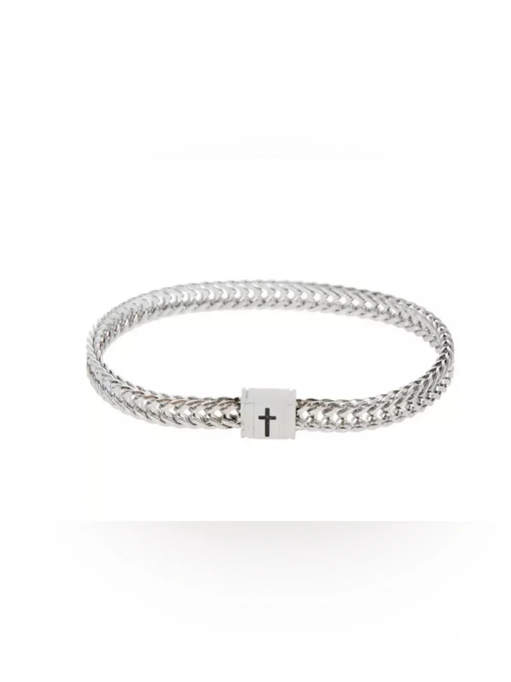 Cross Stainless Steel Snake Chain Waterproof Magnetic Waterproof Bracelet